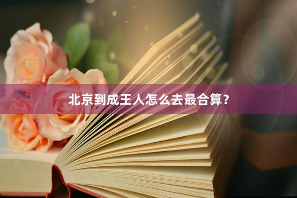 北京到成王人怎么去最合算？